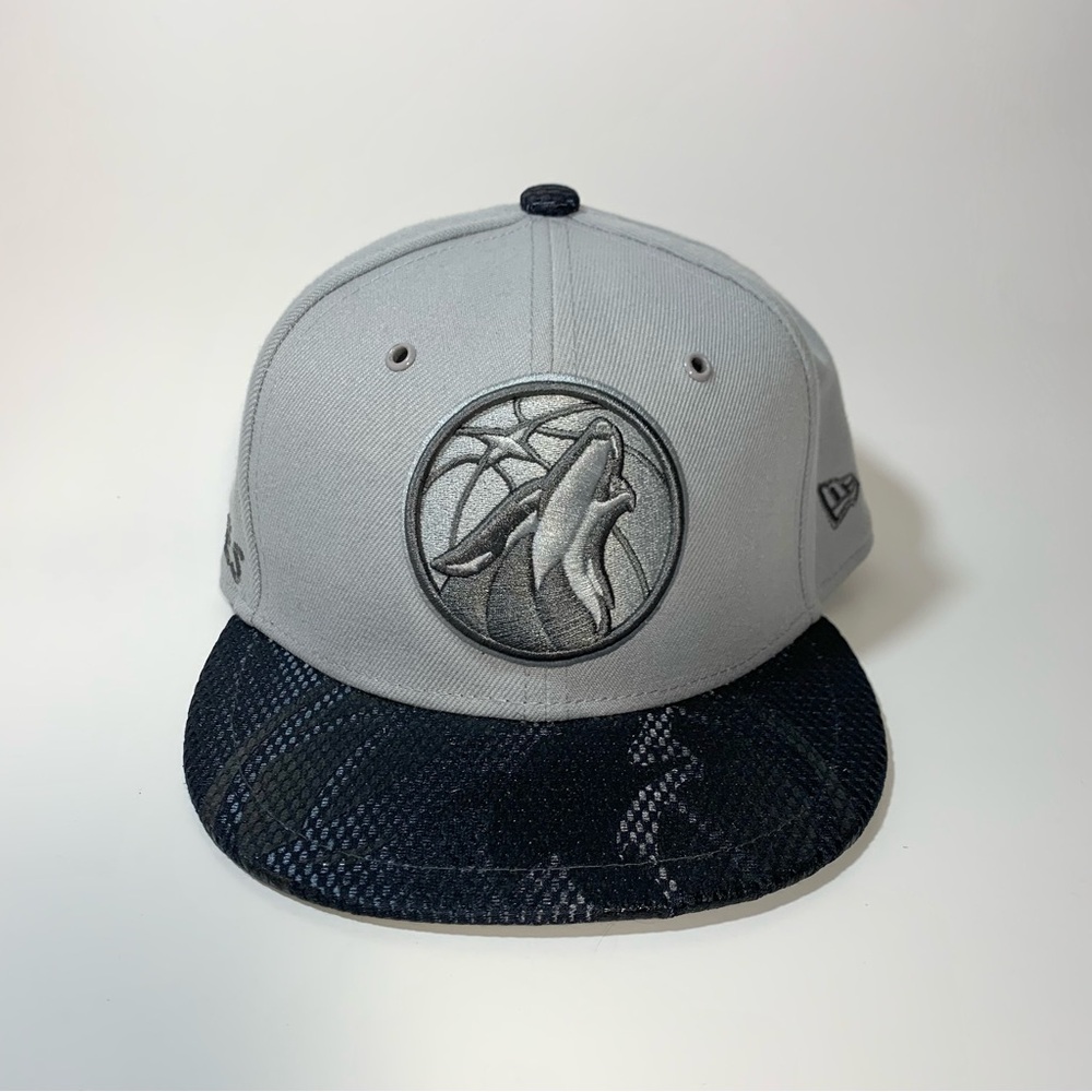 Minnesota Timberwolves Hat New Era Snapback Cap Gray Howl Together Adjustable
